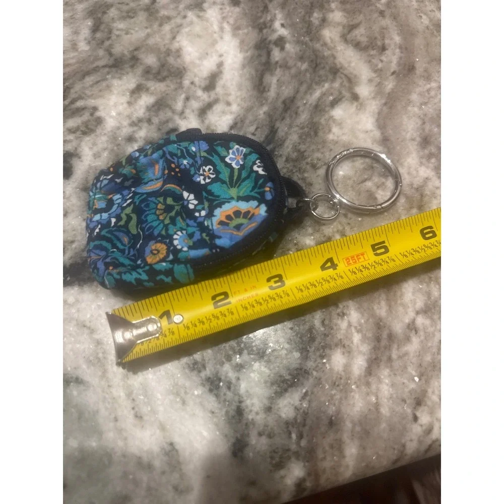 Vera Bradley Bitty‎ Backpack Keychain Bag Charm Jazzy Blooms pattern NWOT blue